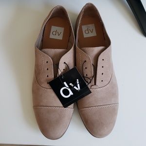 Taupe Oxford style shoes. DV by Dolce Vita
